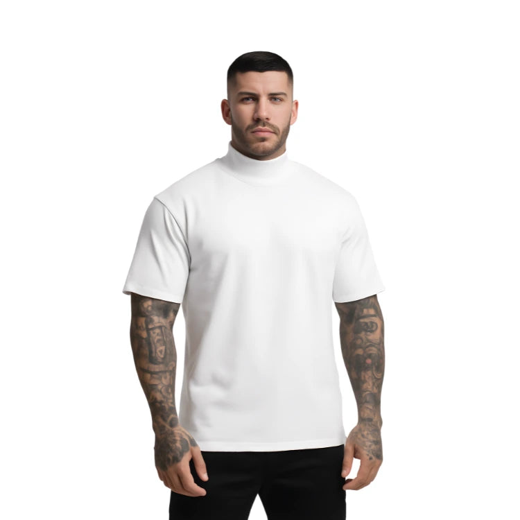 Camisa Masculina Oversized Gola Alta Confort