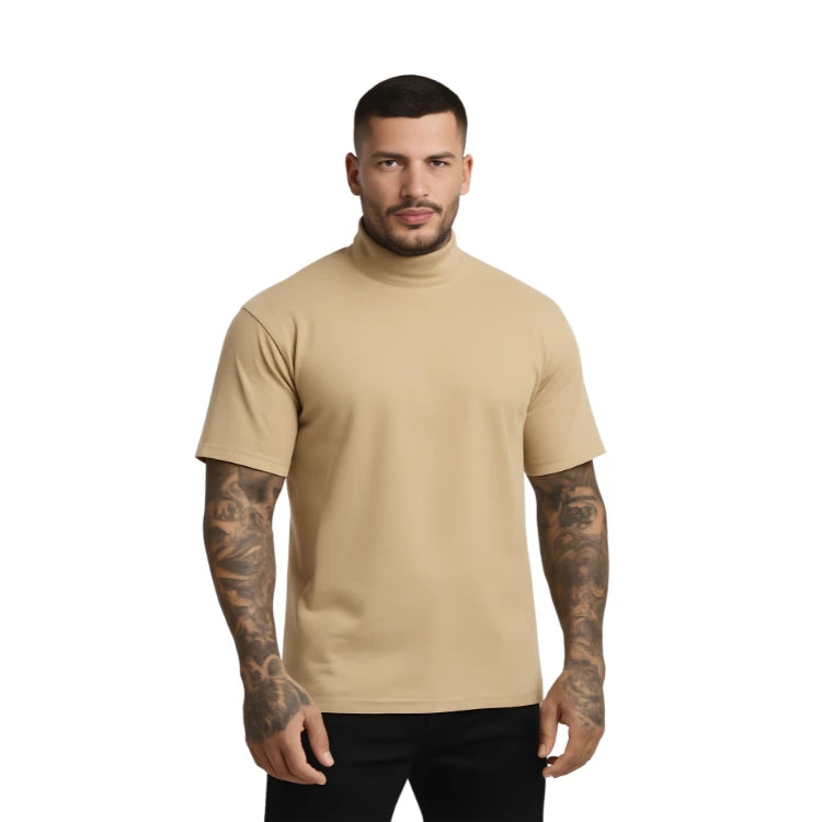 Camisa Masculina Oversized Gola Alta Confort