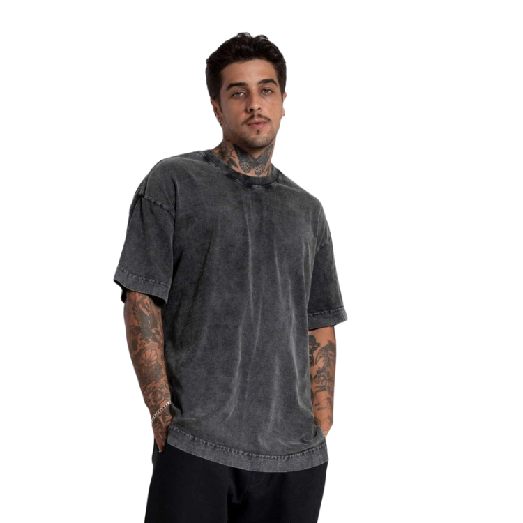 Camisa Oversized Esfumaçada Confort